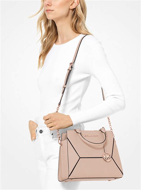 michael michael kors prism medium saffiano leather satchel